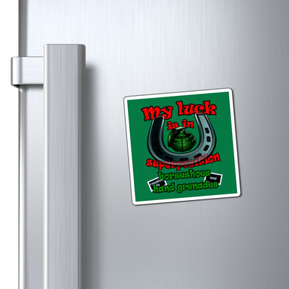 my luck - Magnets - (dark green)