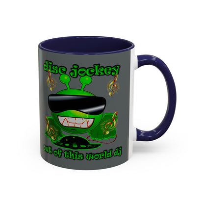 disc jockey - Accent Mug (dark grey)