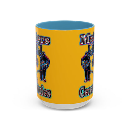 em cee squared - Accent Mug (yellow)