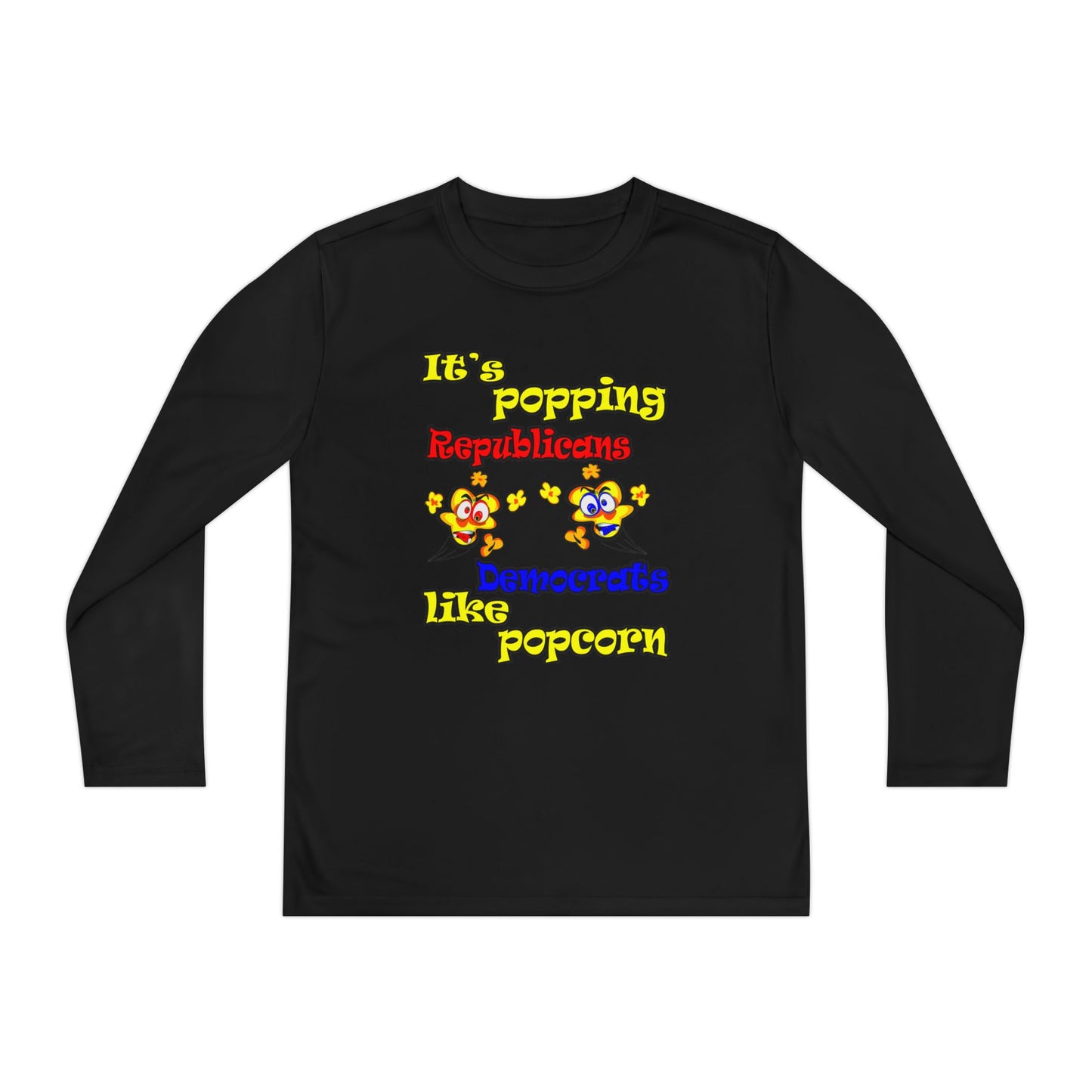 popping like popcorn - Youth Long Sleeve Competitor Tee