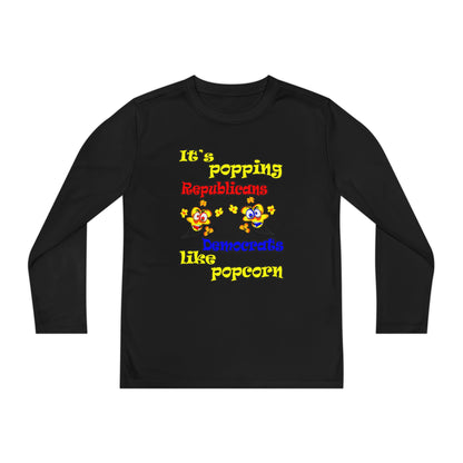 popping like popcorn - Youth Long Sleeve Competitor Tee