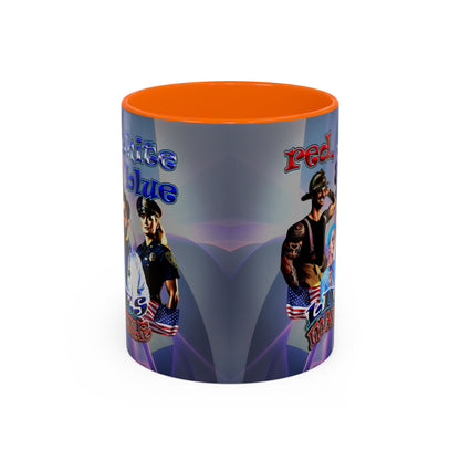 rw&b lives matter - Accent Mug (grey-pink wave)