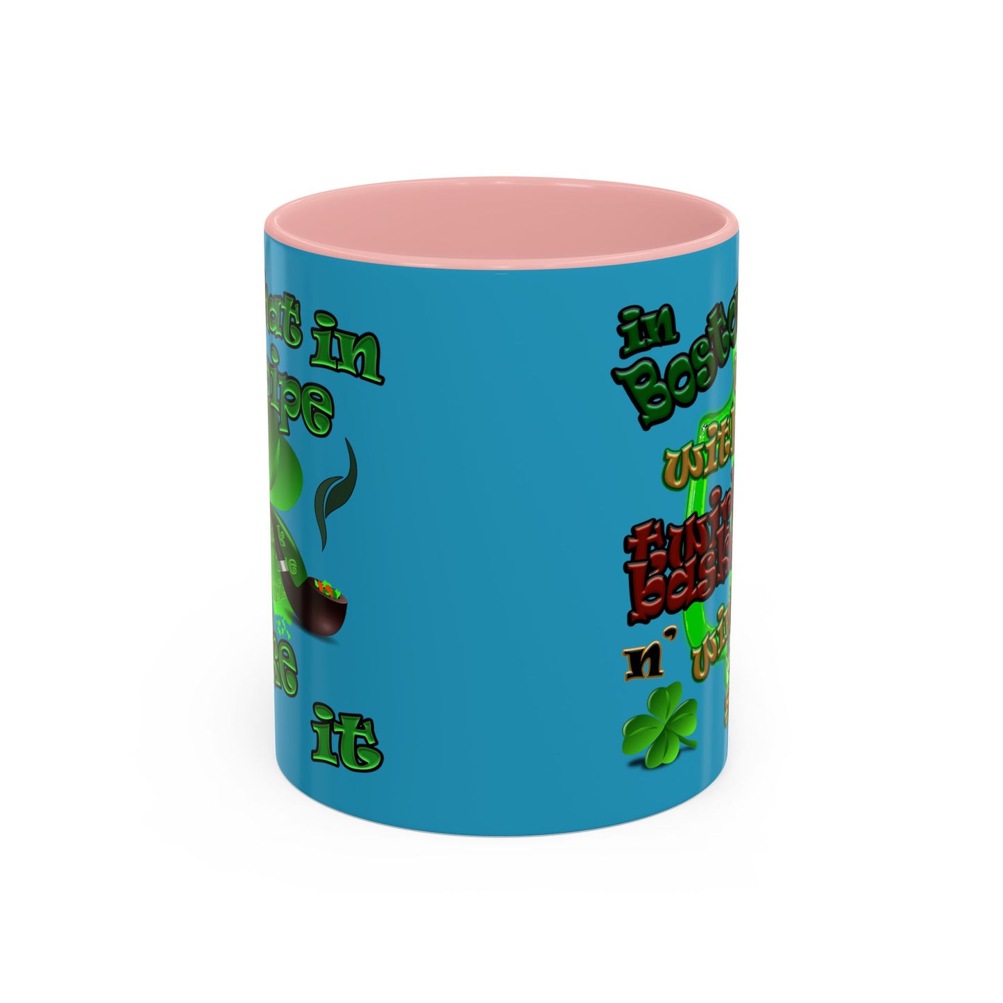 celtics logo - Accent Mug (turquoise)