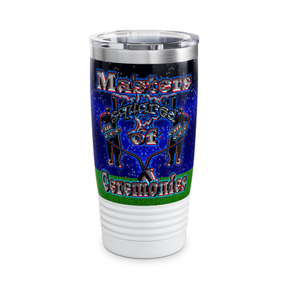 em cee squared - Ringneck Tumbler, 20oz ('snoops' background)