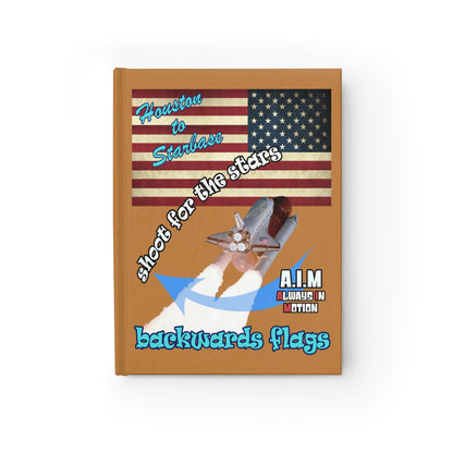 shoot for the stars - journal-blank (light brown)