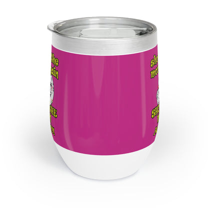 shoot the moon again - Chill Wine Tumbler (pink)