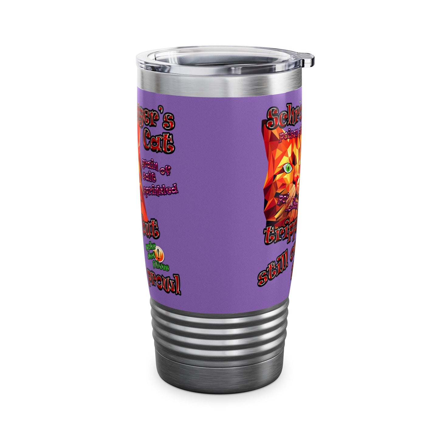 schrodinger's cat - Ringneck Tumbler, 20oz (light purple)