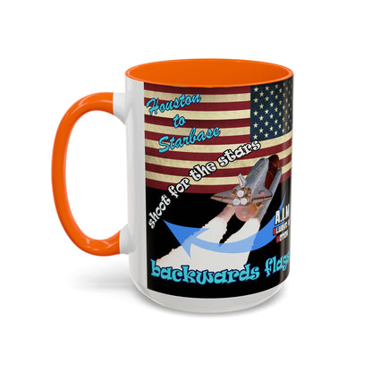 shoot for the stars - Accent Mug (black)