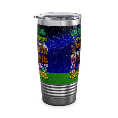 the bum's shit - Ringneck Tumbler, 20oz ('snoops' background)