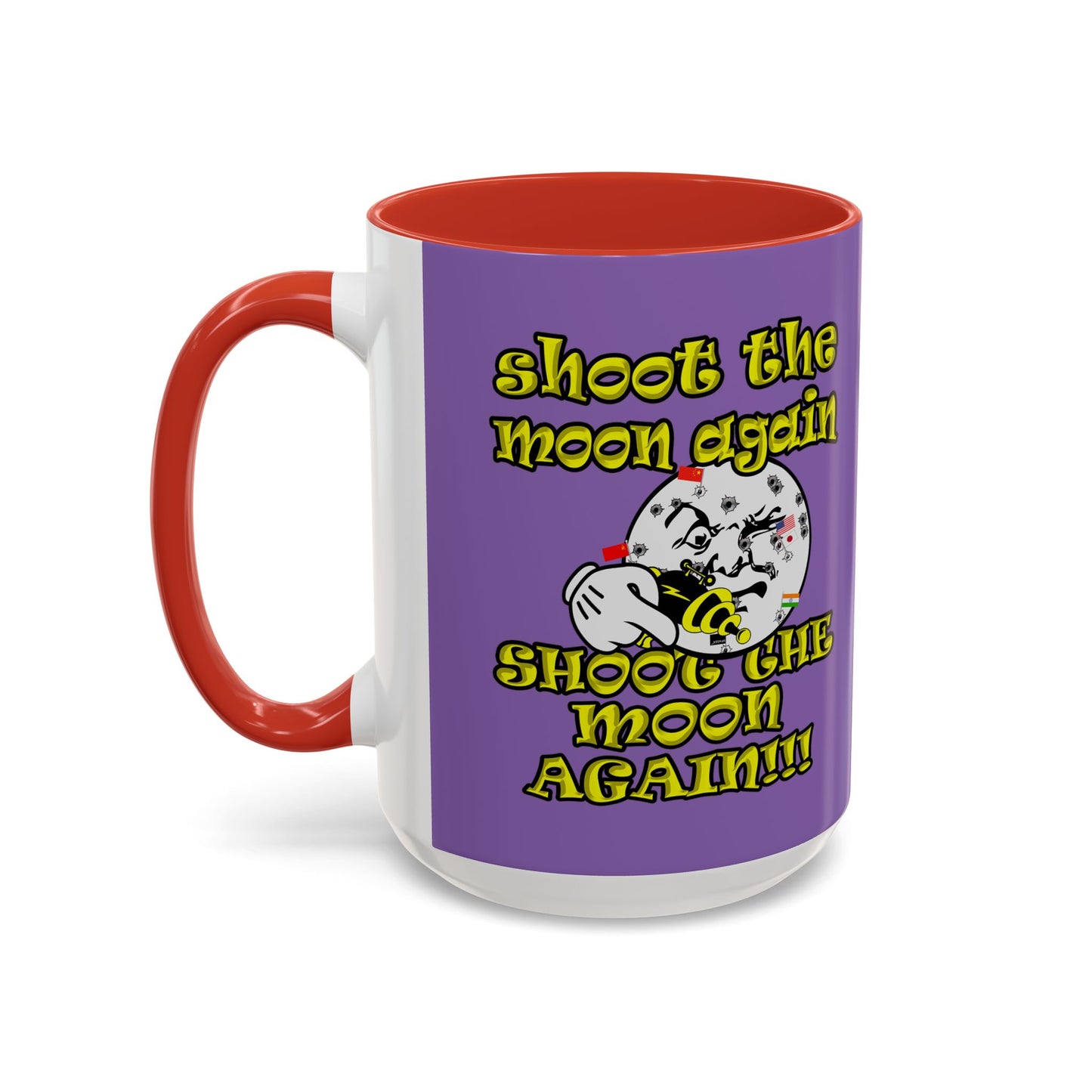 shoot the moon again - Accent Mug (light purple)