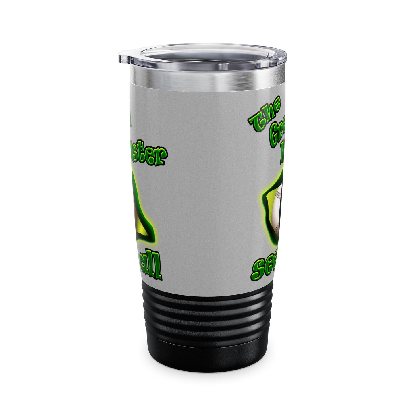 green monster - Ringneck Tumbler, 20oz (light grey)