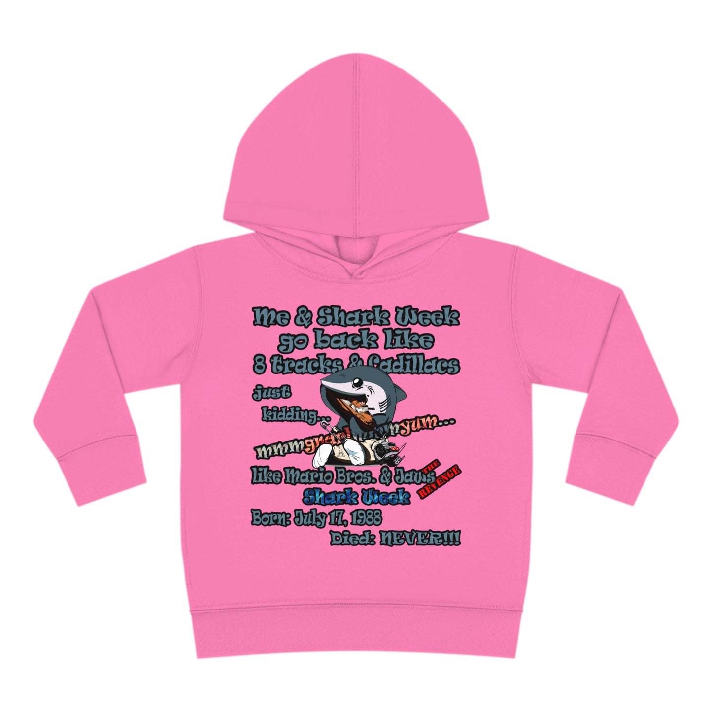 shark week - Toddler Pullover Fleece Hoodie