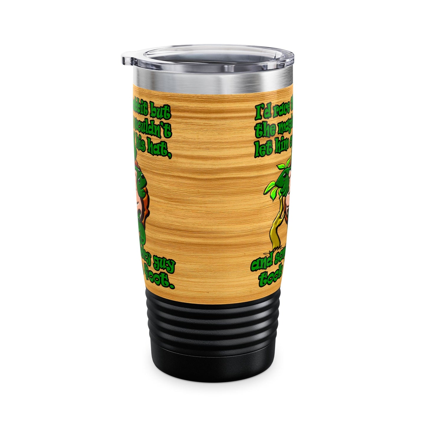 turtle race - Ringneck Tumbler, 20oz (butterscotch wood finish)