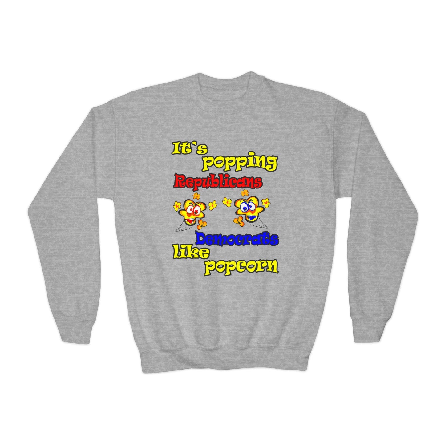 popping like popcorn - Youth Crewneck Sweatshirt