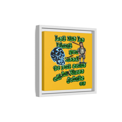 og - framed canvas art (yellow)