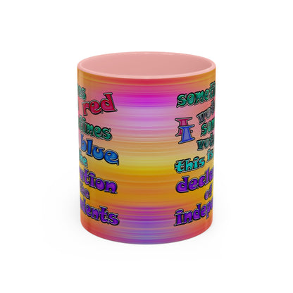 declaration of the independents - Accent Mug (color blur)