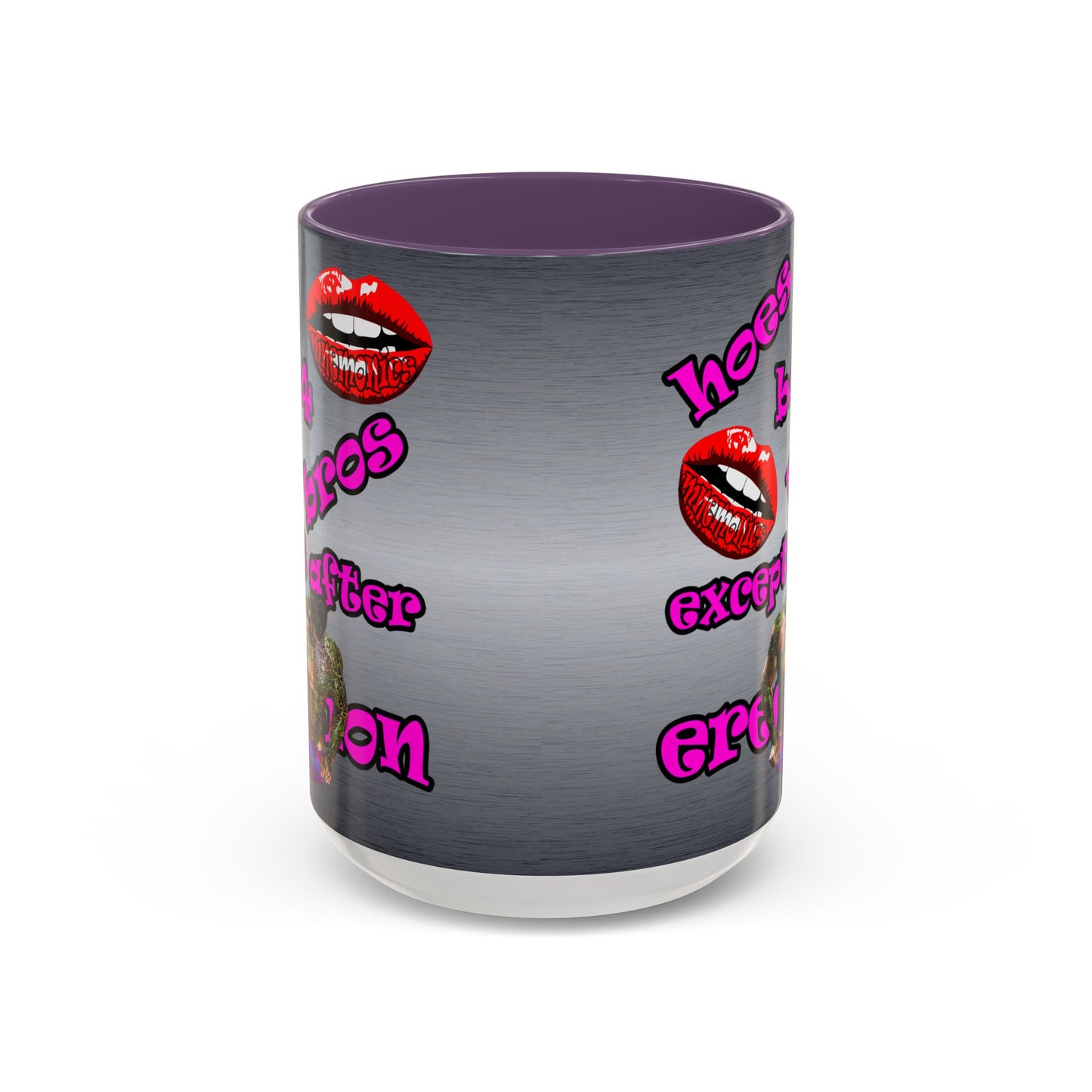 hoes b4 bros - Accent Mug (brushed nickel)
