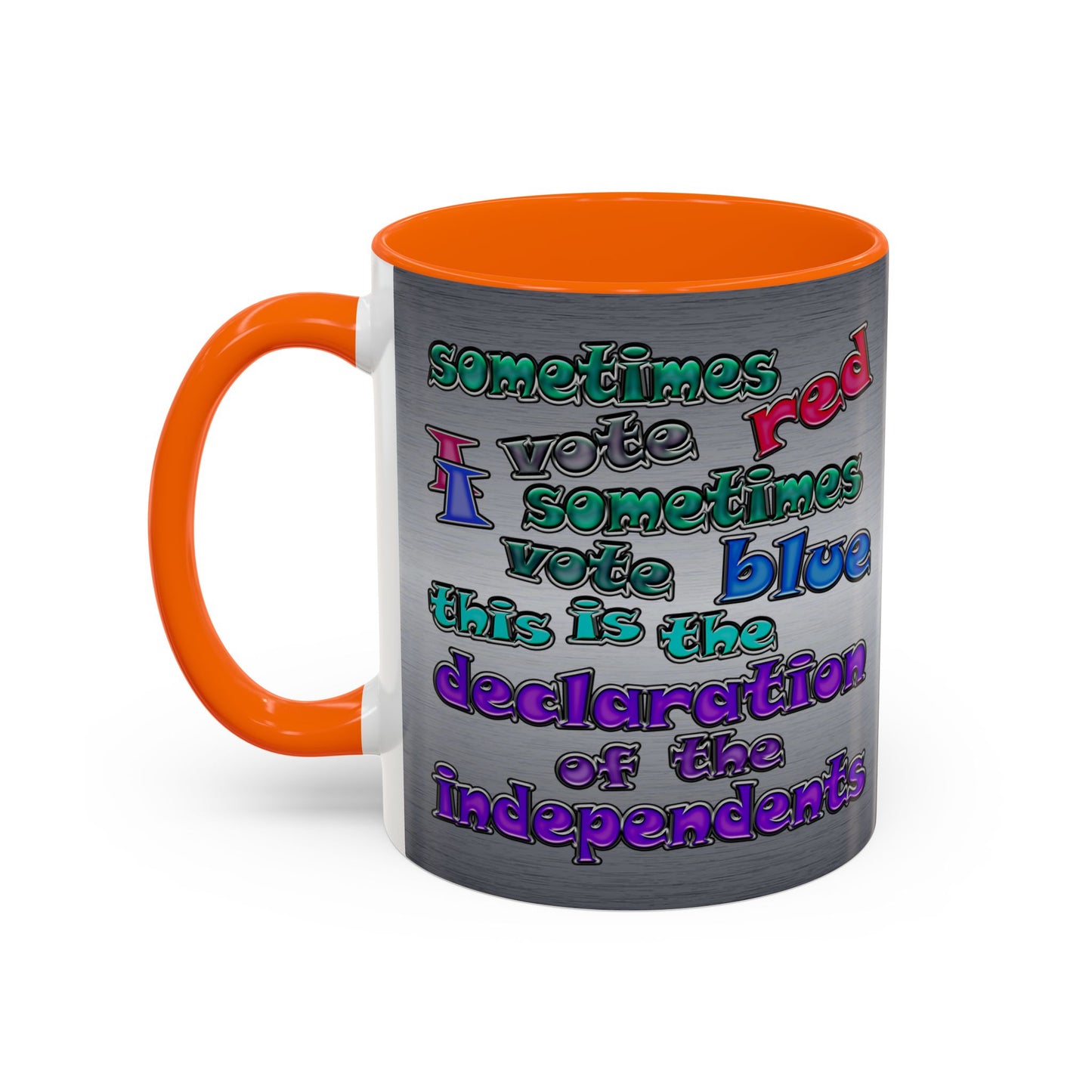 declaration of the independents - Accent Mug (brushed nickel)