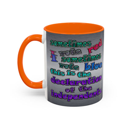 declaration of the independents - Accent Mug (brushed nickel)
