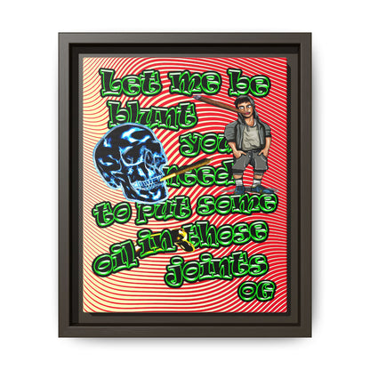 og - framed canvas art (yellow-orange wave)