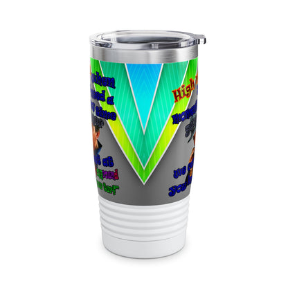 high noon - Ringneck Tumbler, 20oz (rainbow split)