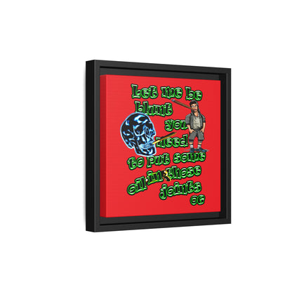og - framed canvas art (red)