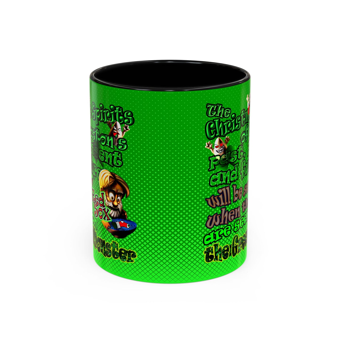 christmas spirits of boston - Accent Mug (logo green)
