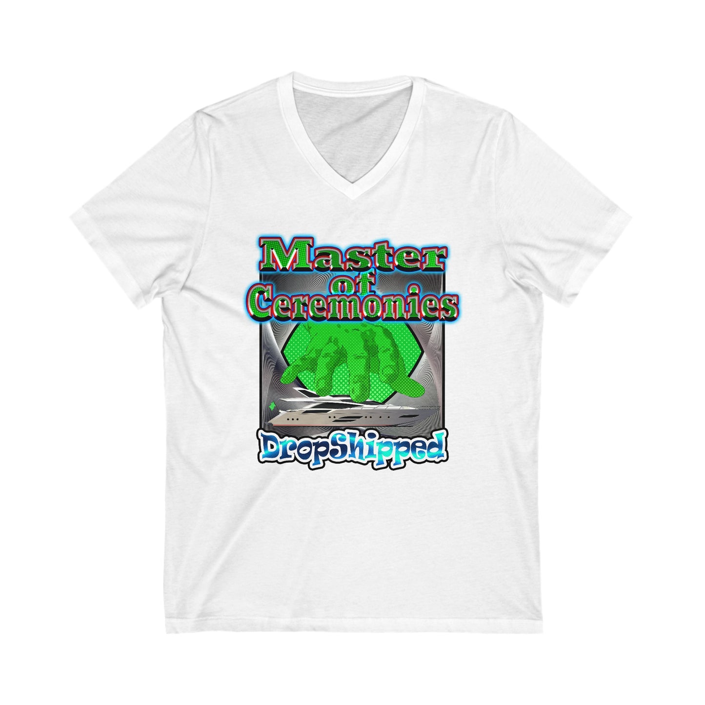 logo - Unisex Jersey Short Sleeve V-Neck Tee
