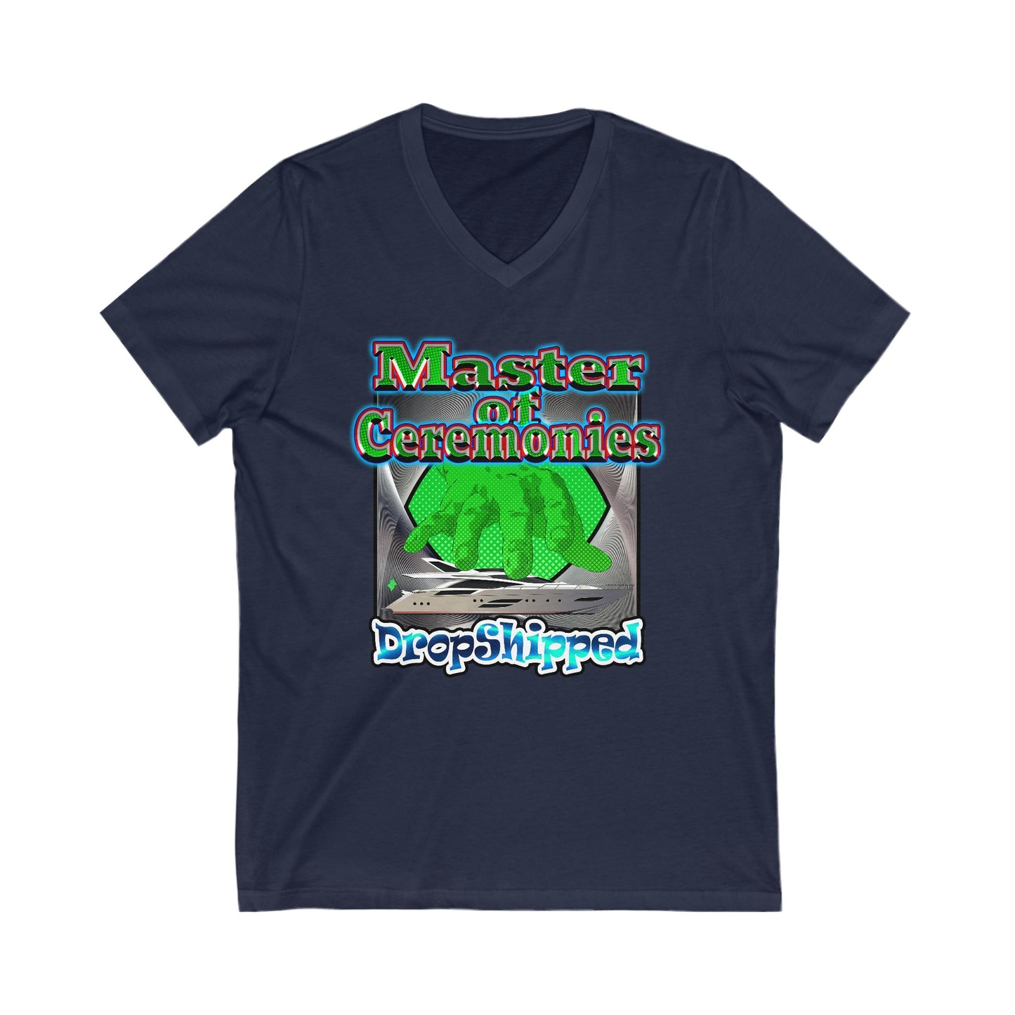 logo - Unisex Jersey Short Sleeve V-Neck Tee