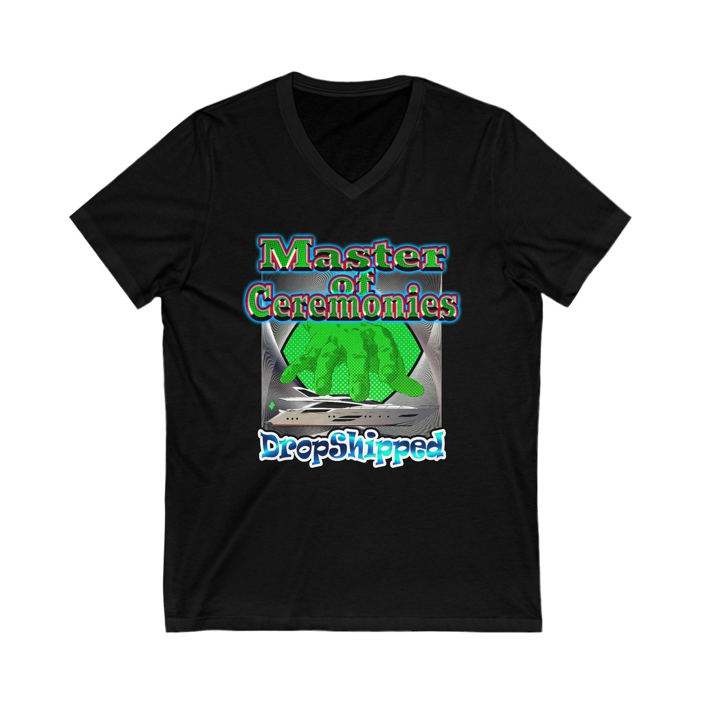 logo - Unisex Jersey Short Sleeve V-Neck Tee