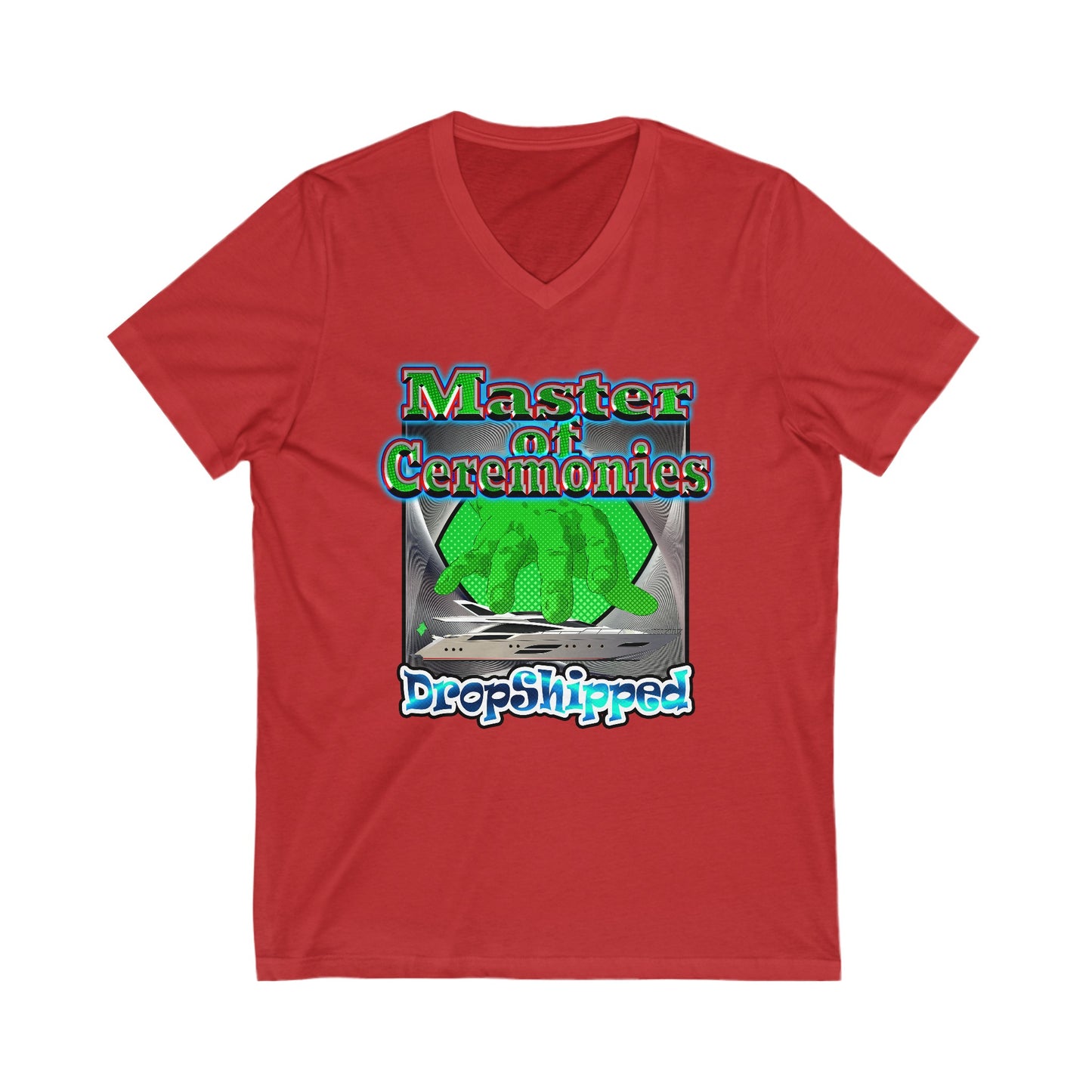 logo - Unisex Jersey Short Sleeve V-Neck Tee