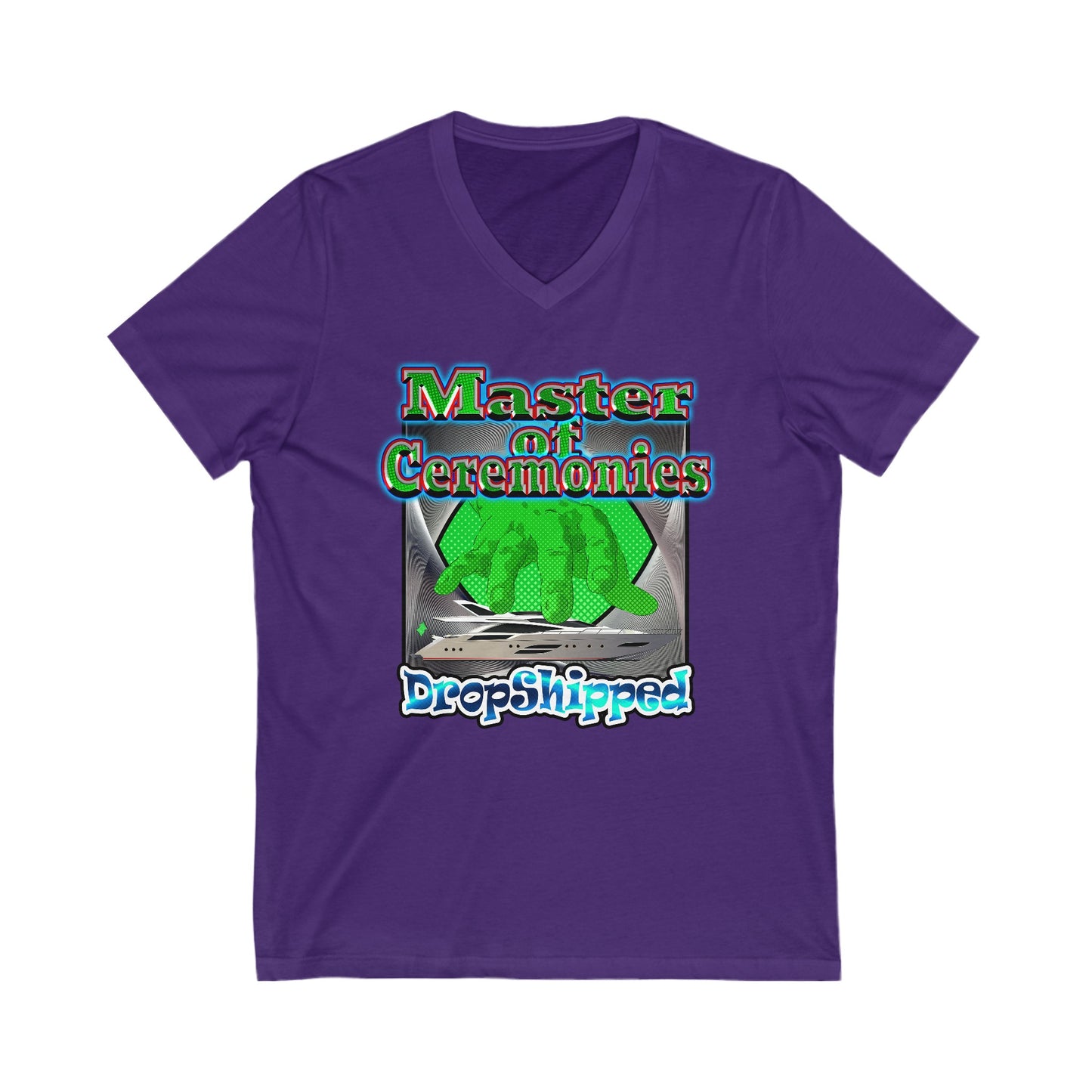 logo - Unisex Jersey Short Sleeve V-Neck Tee