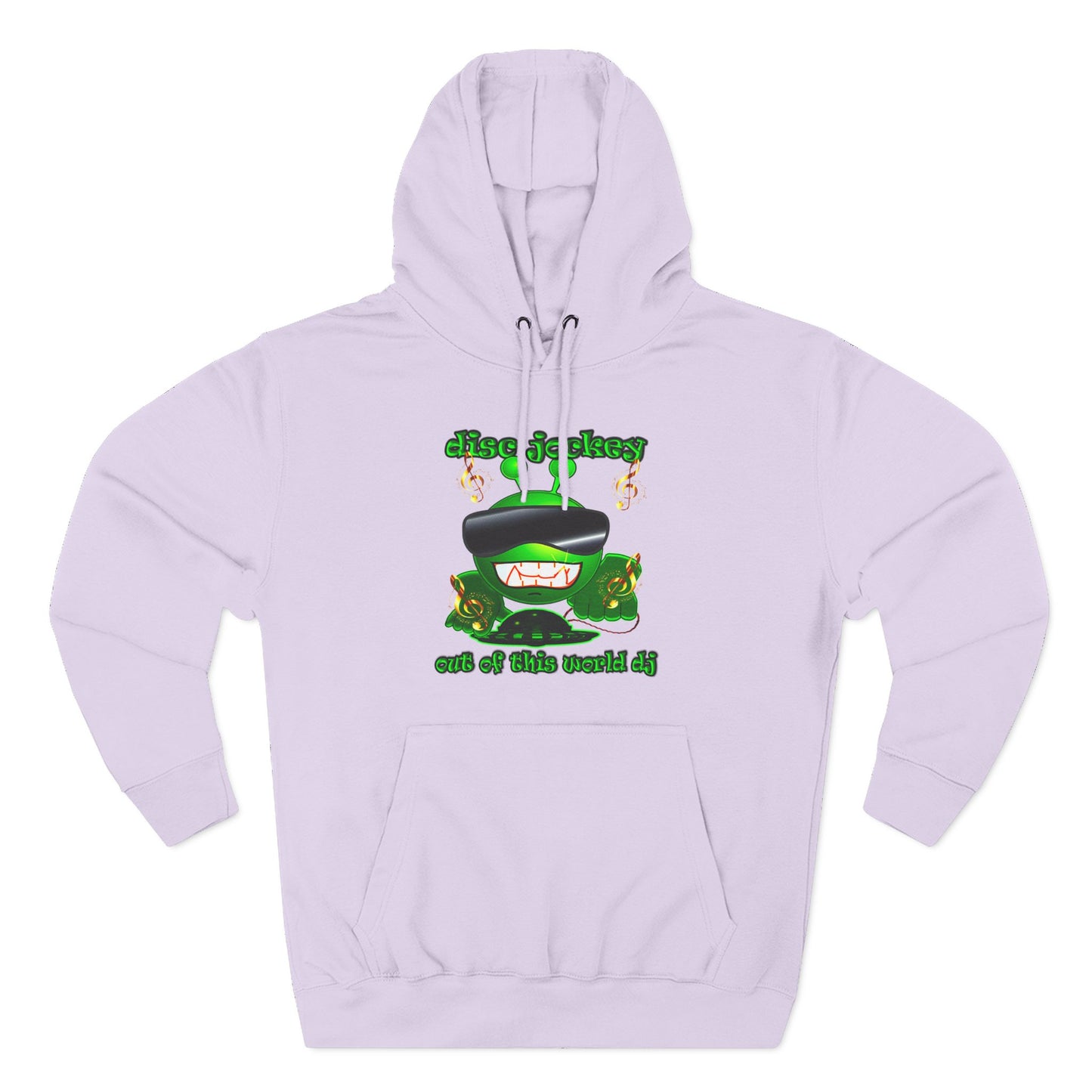 disc jockey - Three-Panel Fleece Hoodie