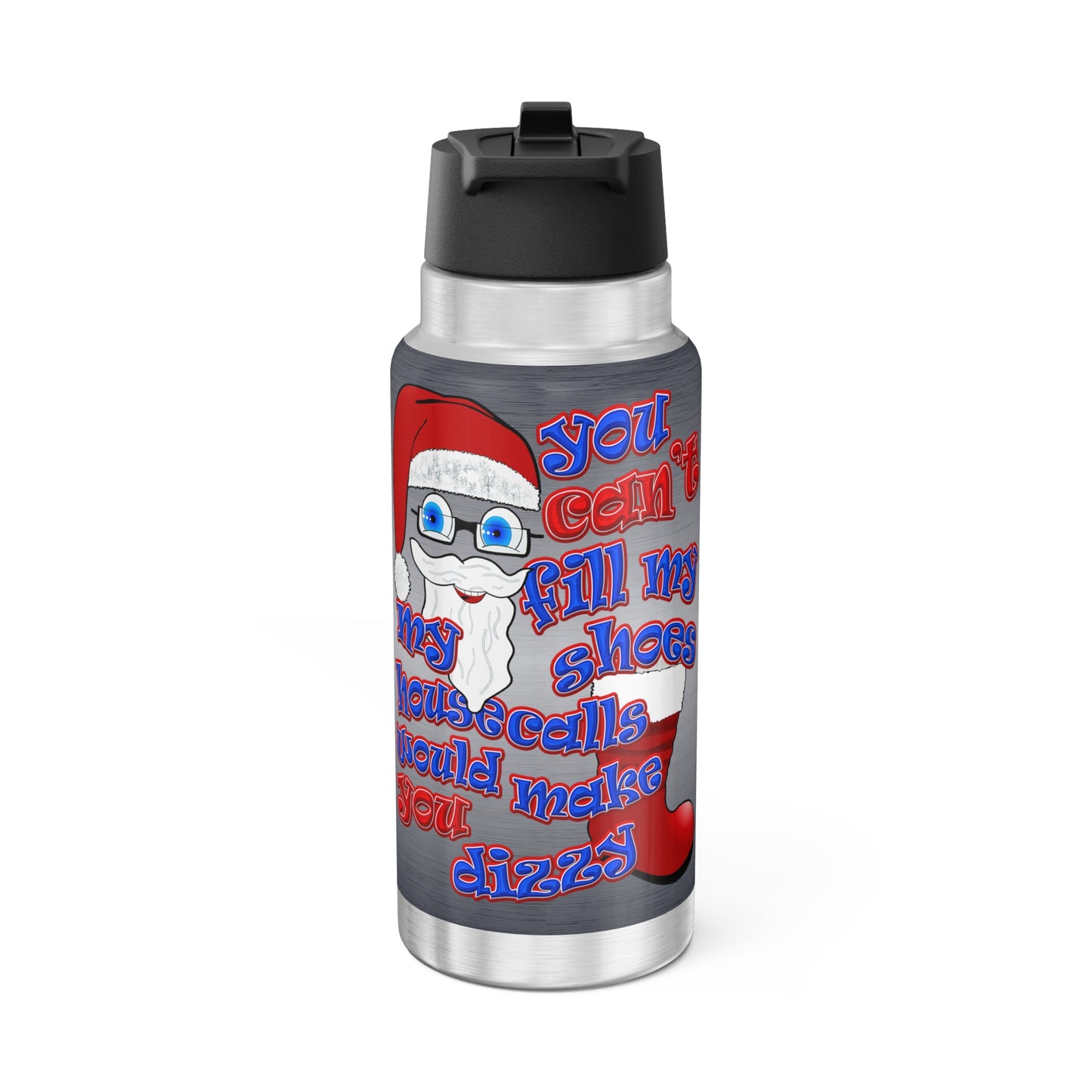 santa's shoes - Gator Tumbler, 32oz  (brushed nickel)