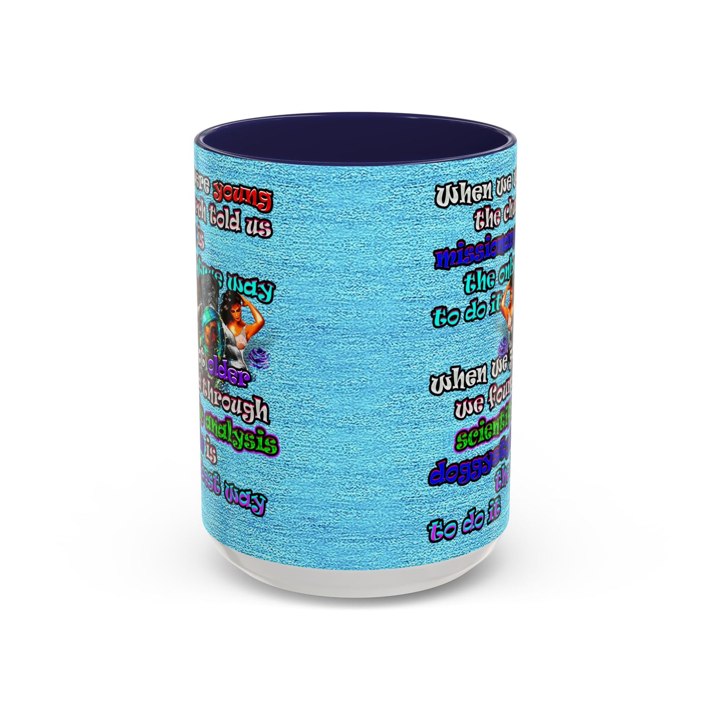 doggystyle - Accent Mug (faded blue)