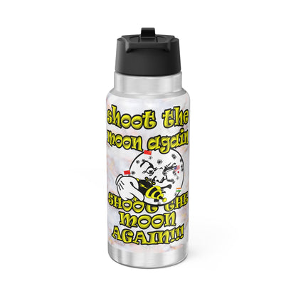 shoot the moon again - Gator Tumbler, 32oz  (white marble)