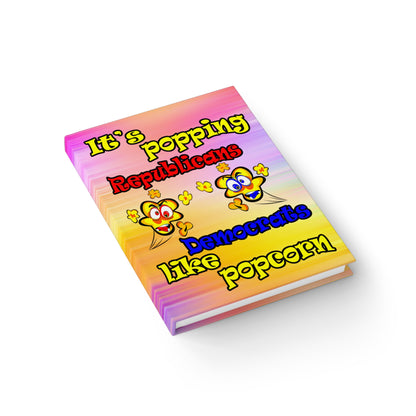 popping like popcorn - journal-lined (color blur)