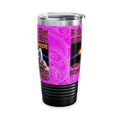 defy conquer reach - Ringneck Tumbler, 20oz (pink swirl)