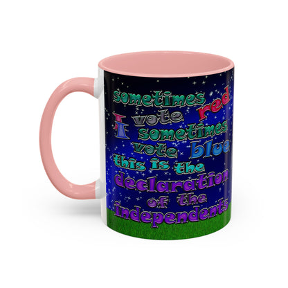 declaration of the independents - Accent Mug ('snoops' background)