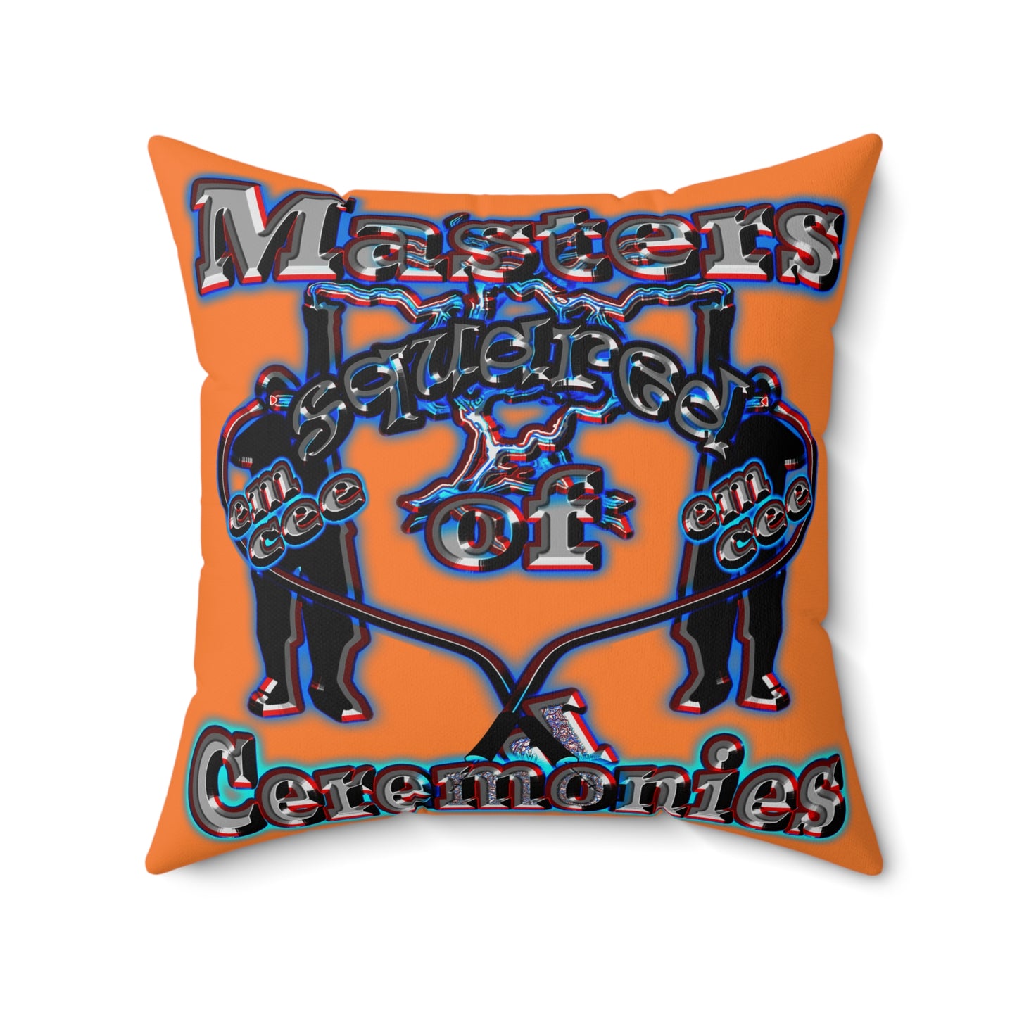 em cee squared - Spun Polyester Square Pillow - (crusta)