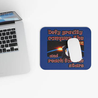 defy conquer reach - Mouse Pad (Rectangle) (dark blue)