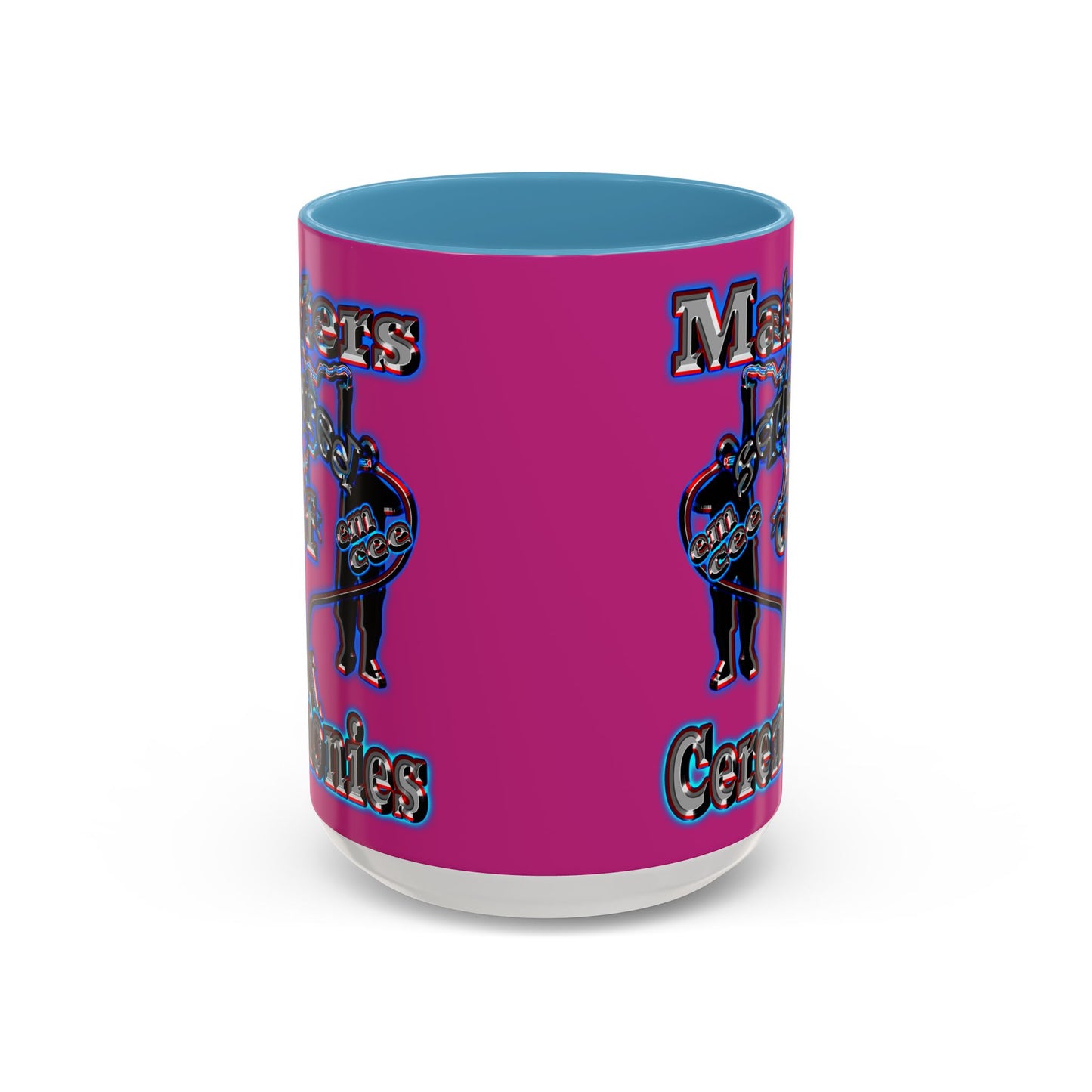 em cee squared - Accent Mug (pink)