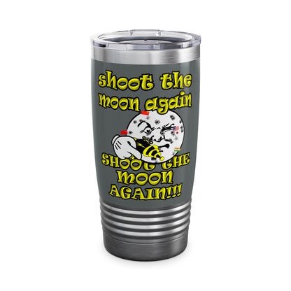 shoot the moon again - Ringneck Tumbler, 20oz (dark grey)