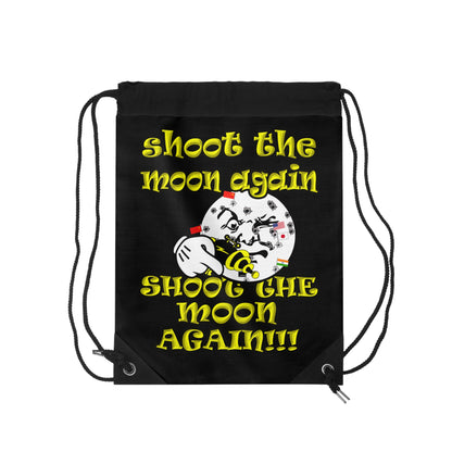 shoot the moon again - Drawstring Bag (black)