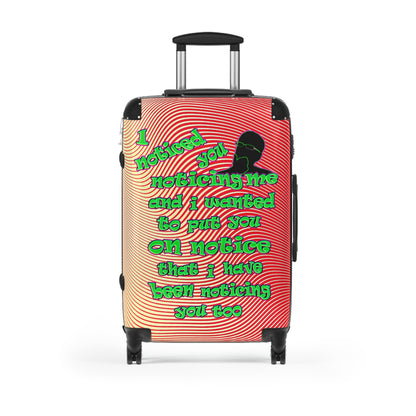 noticed you noticing - Suitcase (yellow-orange wave)