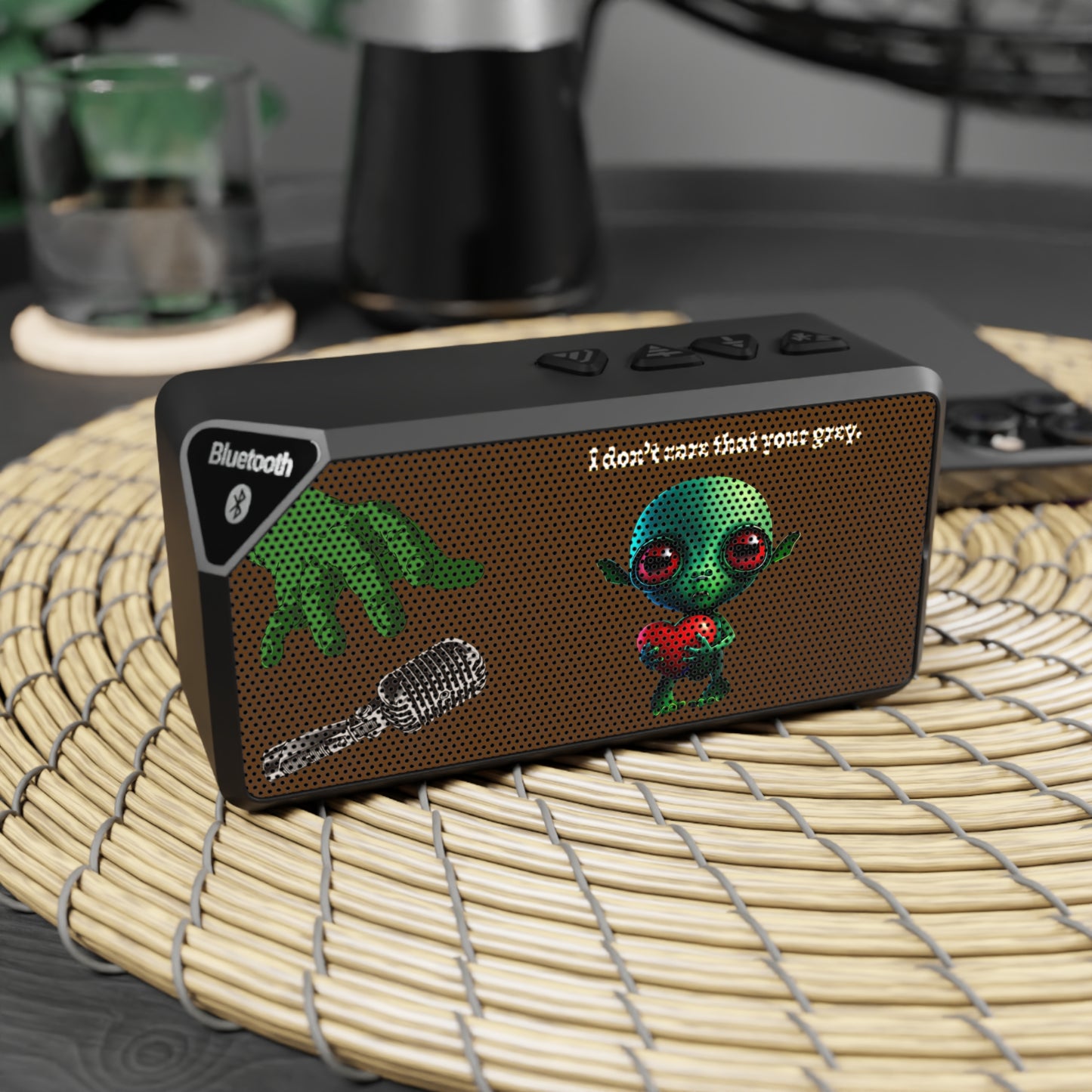 I don't care that your grey - Jabba Bluetooth Speaker (brown)