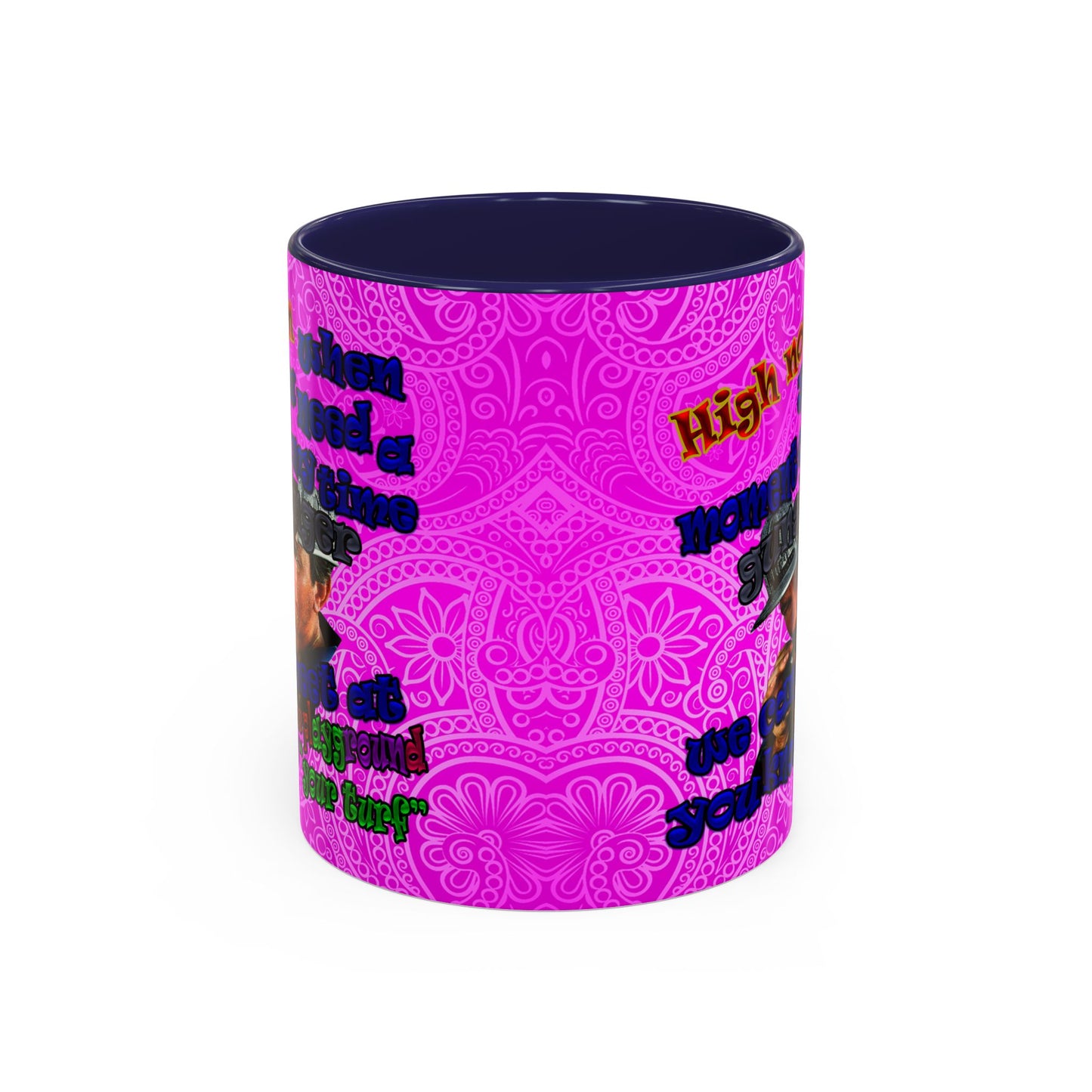 high noon - Accent Mug (pink swirl)