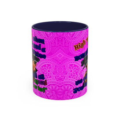 high noon - Accent Mug (pink swirl)