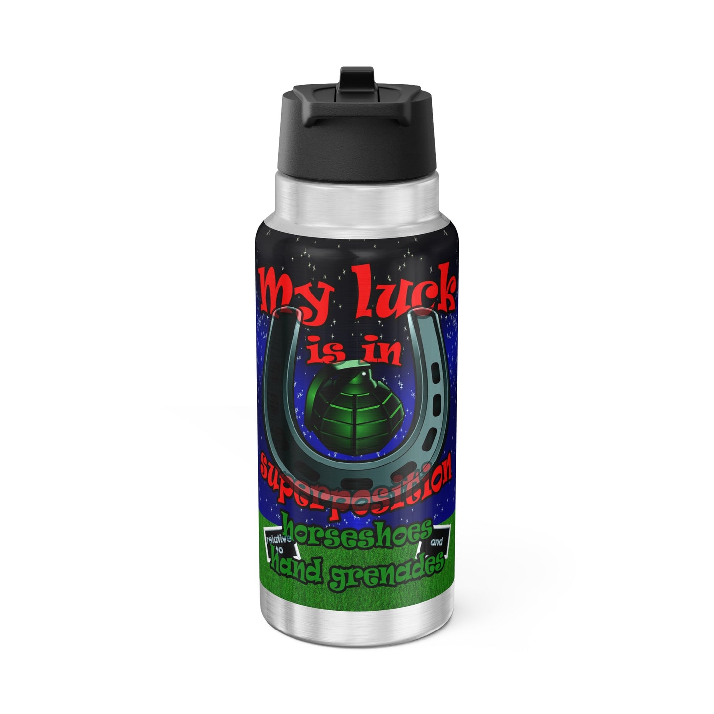my luck - Gator Tumbler, 32oz  ('snoops' background)