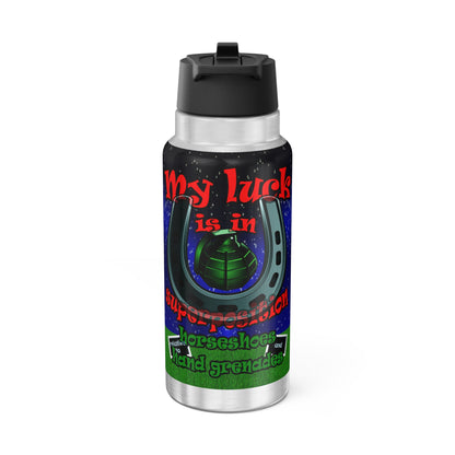 my luck - Gator Tumbler, 32oz  ('snoops' background)